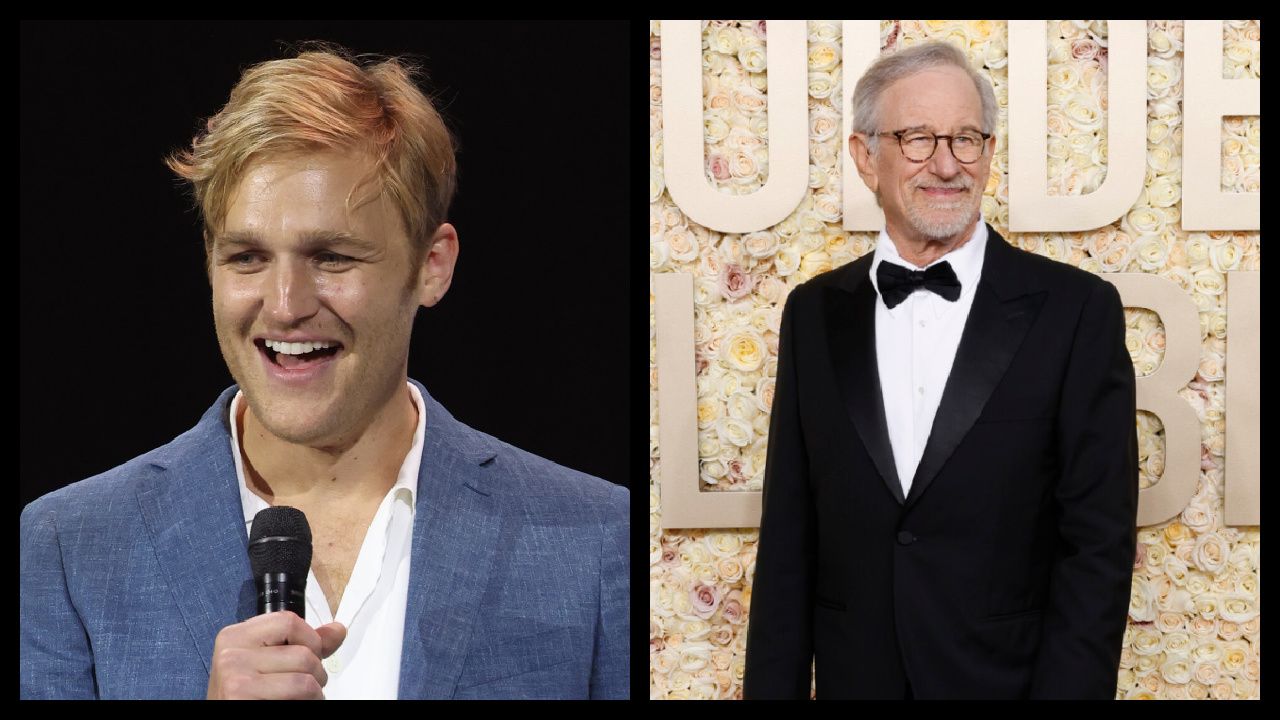 (Left) Wyatt Russell from 'Thunderbolts' at D23 Expo 2022. (Right) Steven Spielberg arrives on the red carpet at the 81st Annual Golden Globe Awards, airing live from the Beverly Hilton in Beverly Hills, California on Sunday, January 7, 2024, at 8 PM ET/5 PM PT, on CBS and streaming on Paramount+. Photo: Trae Patton/CBS ©2024 CBS Broadcasting, Inc. All Rights Reserved.