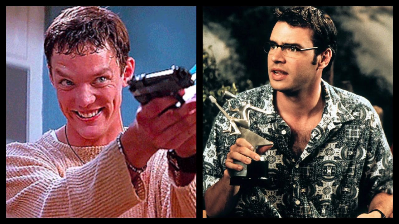 (Left) Matthew Lillard in 1996's 'Scream'. Photo: Dimension Films. (Right) Scott Foley in 'Scream 3'. Photo: Dimension Films.