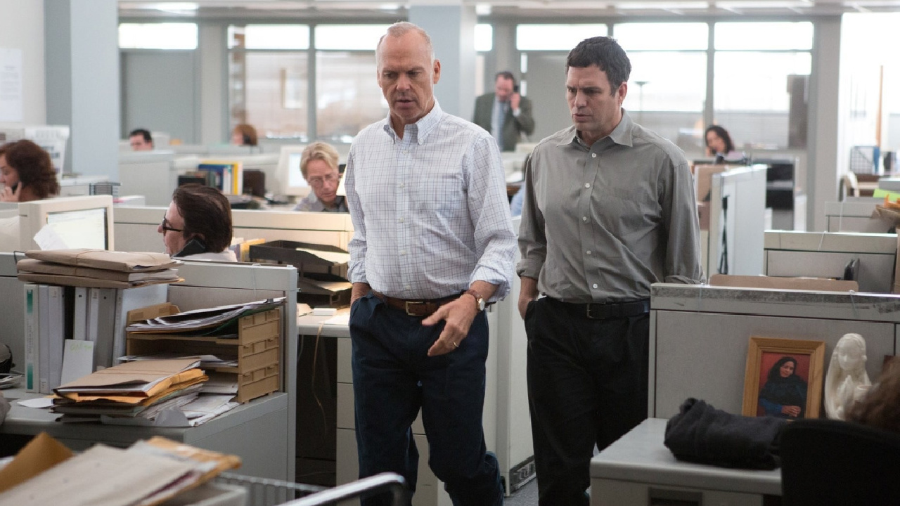 (L to R) Michael Keaton and Mark Ruffalo in 'Spotlight.' Photo: Open Road Films.