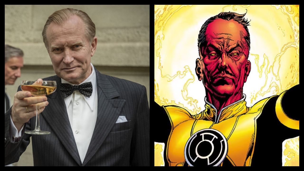 (Left) Ulrich Thomsen in 'The Good Traitor'. Photo: Denmark. (RIght) Sinestro from DC Comics. Photo: Dc Comics.