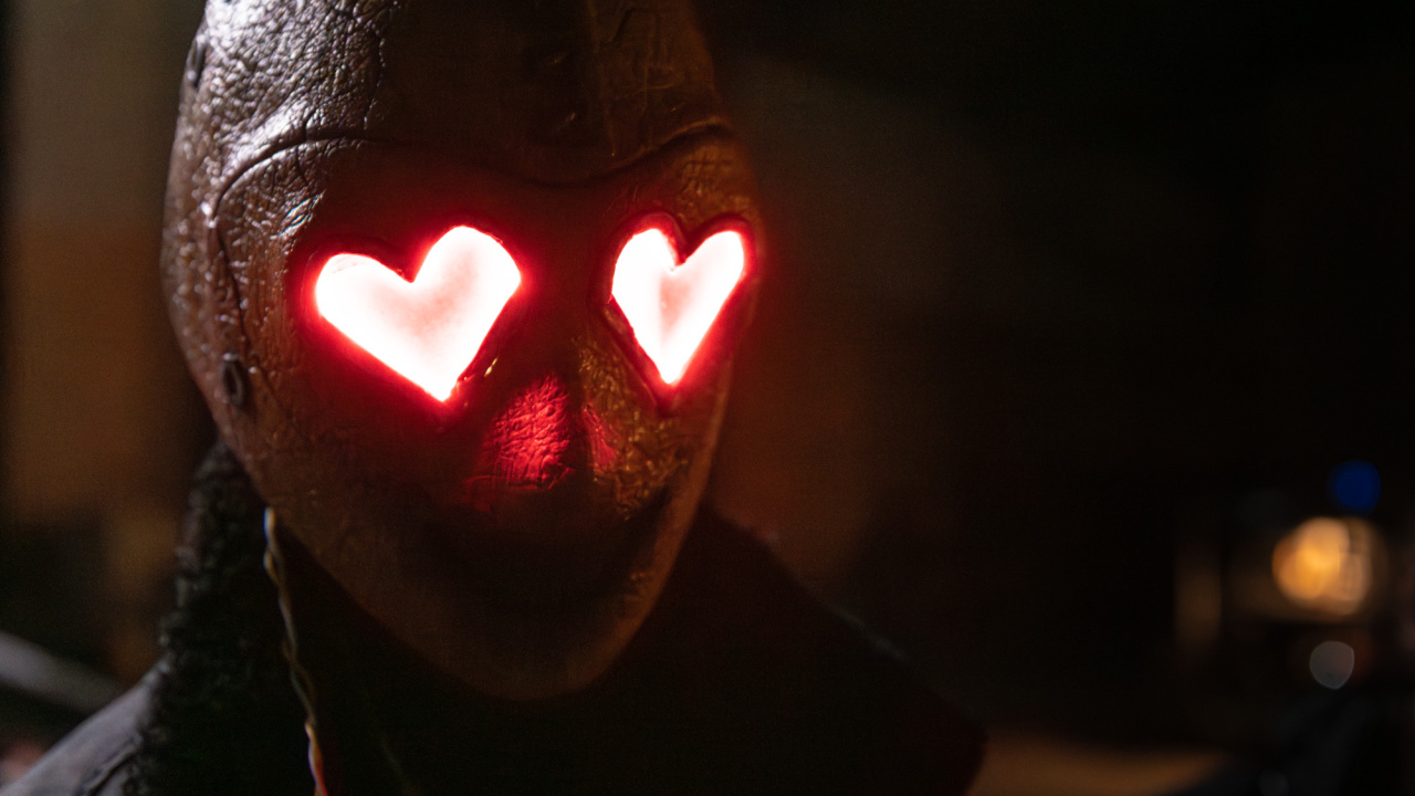 The Heart Eyes killer from Screen Gems and Spyglass Media Group's 'Heart Eyes'. Photo: Christopher Moss.