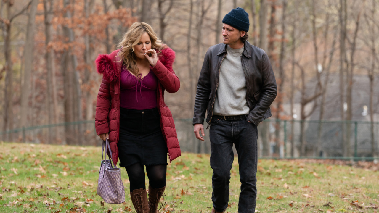 (L to R) Jennifer Coolidge and Lewis Pullman in 'Riff Raff'. Photo: Courtesy of Roadside Attractions.