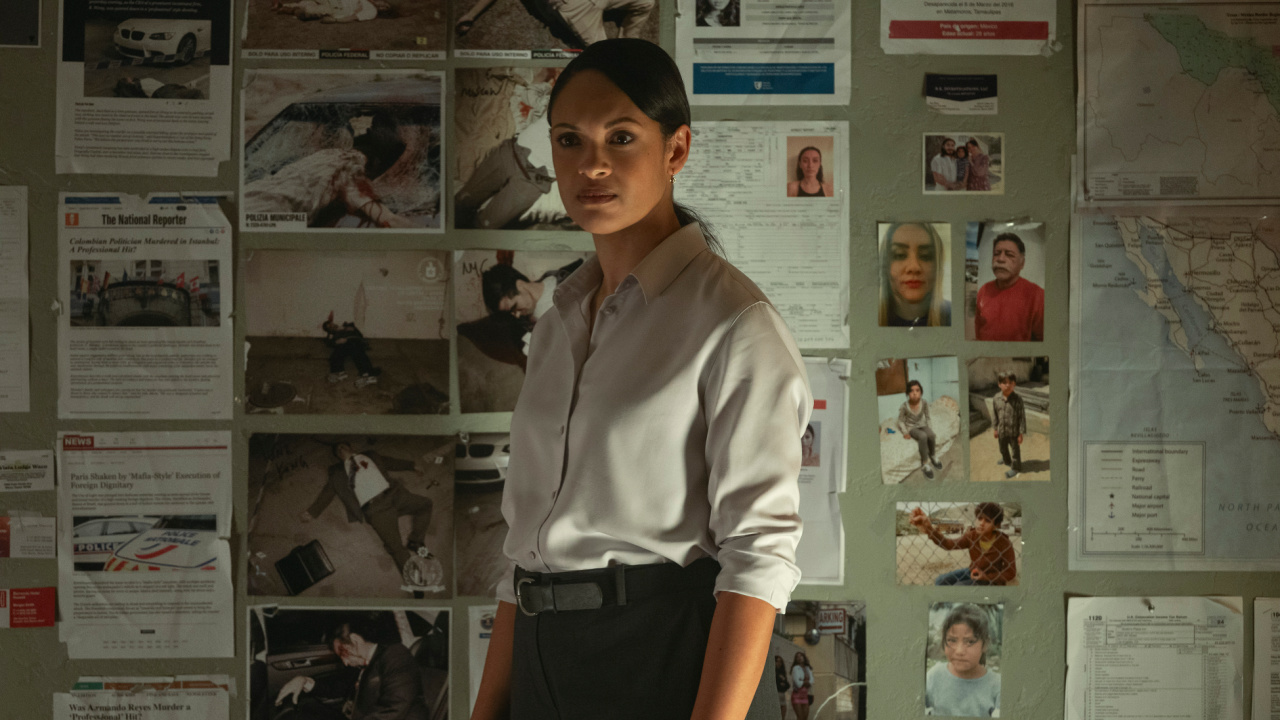 Marybeth Medina (Cynthia Addai-Robinson) in 'The Accountant 2'. Photo Credit: Warrick Page/Prime © Amazon Content Services LLC.