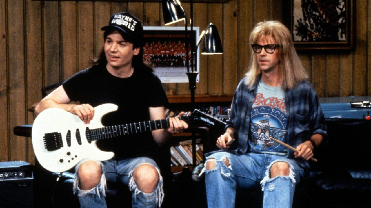 (L to R) Mike Myers and Dana Carvey in 'Wayne's World'. Photo: Paramount Pictures.