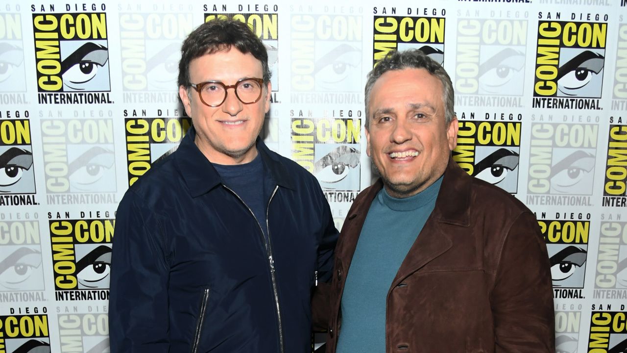 (L to R) Joe Russo and Anthony Russo at San Diego Comic-Con 2024. © 2024 20th Century Studios / © and ™ 2024 MARVEL.