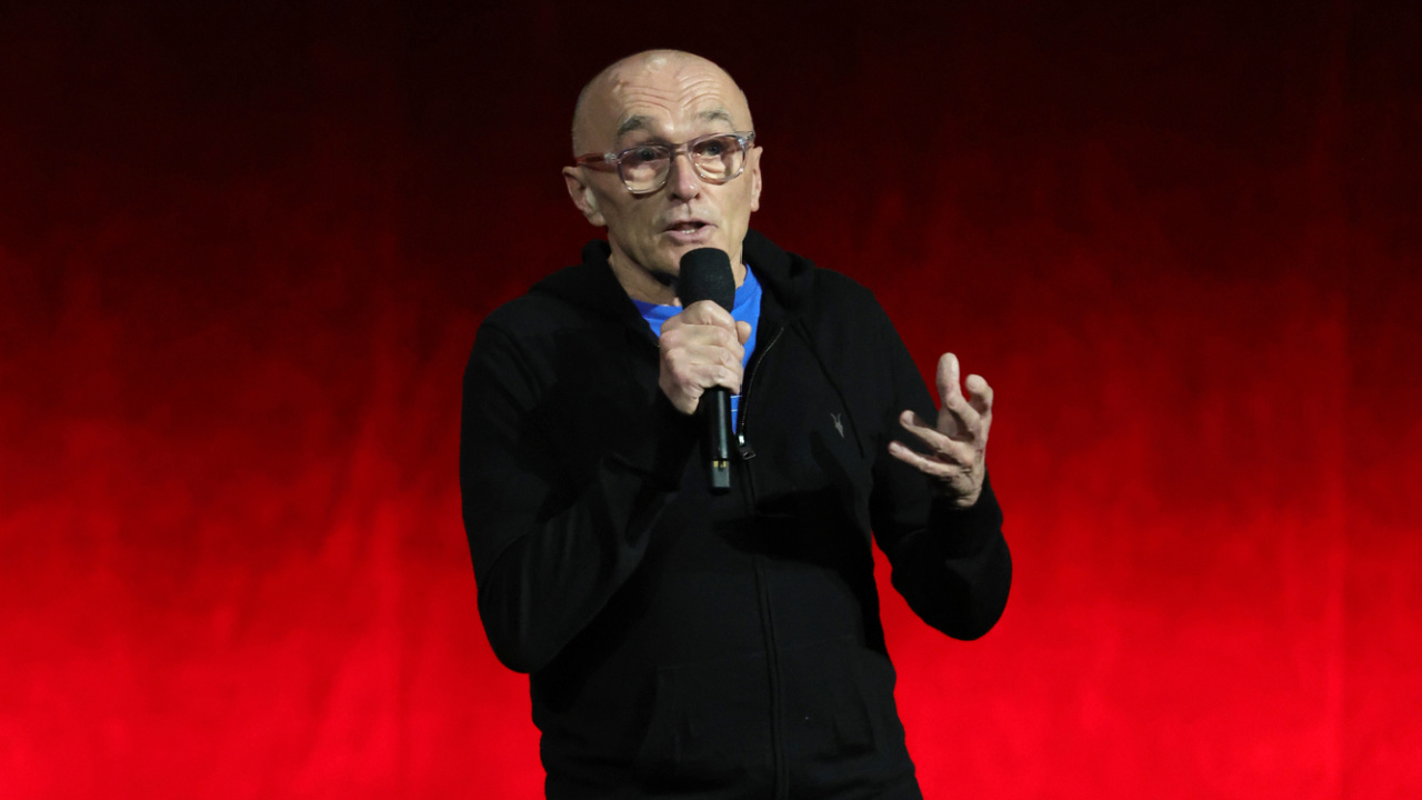 Danny Boyle (director, '28 Years Later') at CinemaCon 2025 for Sony Pictures at The Colosseum at Caesars Palace on March 31, 2025 in Las Vegas, Nevada. Photo by Stewart Cook/Sony Pictures via Getty Images.
