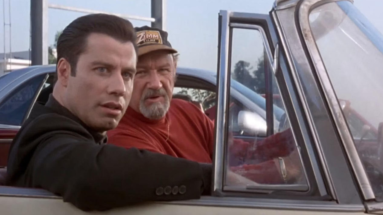 (L to R) John Travolta and Gene Hackman in 'Get Shorty'. Photo: MGM/UA Distribution Co.