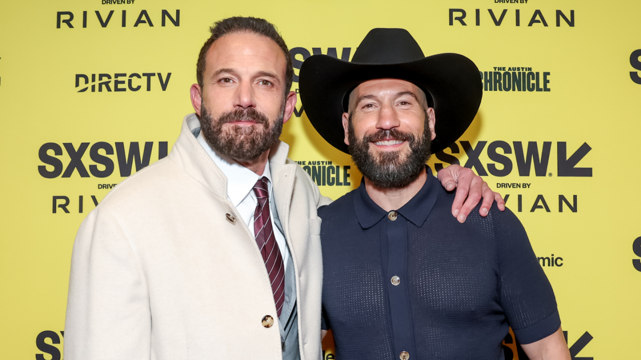 (L to R) Ben Affleck and Jon Berthal attend the Amazon MGM Studios 'The Accountant 2' World Premiere at SXSW on Saturday March 8, 2025 in Austin, Texas.