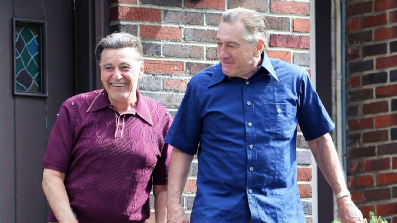 (L to R) Al Pacino and Robert De Niro in 'The Irishman.' Photo: Netflix.