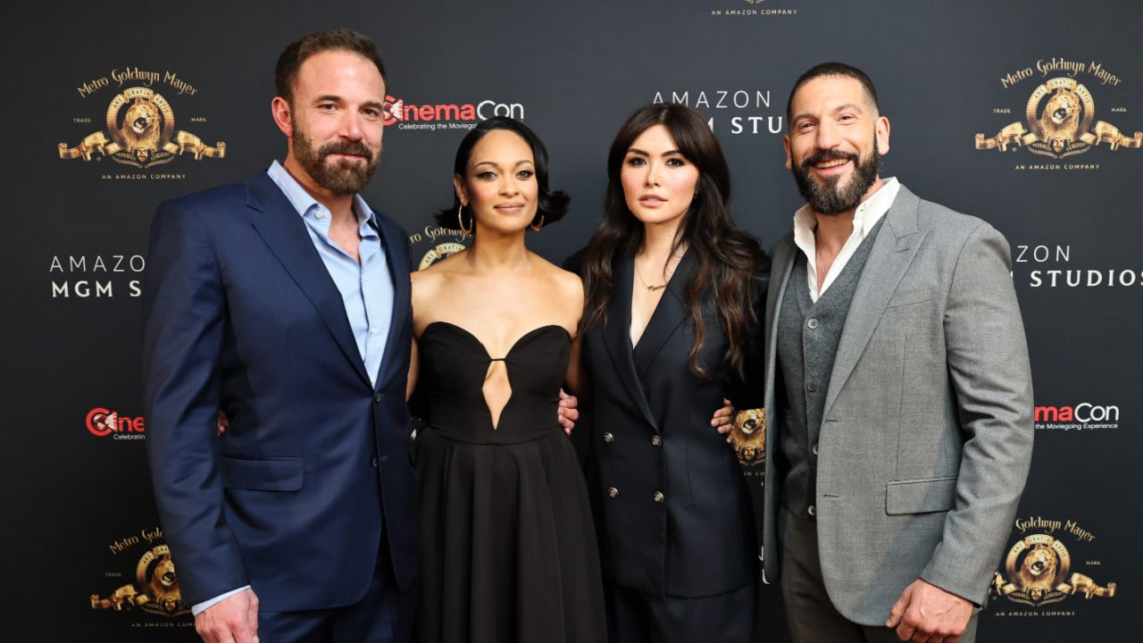 (L to R) Ben Affleck, Cynthia Addai-Robinson, Daniella Pineda and Jon Berthal at the Amazon/MGM presentation at CinemaCon 2025 in Las Vegas.Photo: Amazon/MGM.
