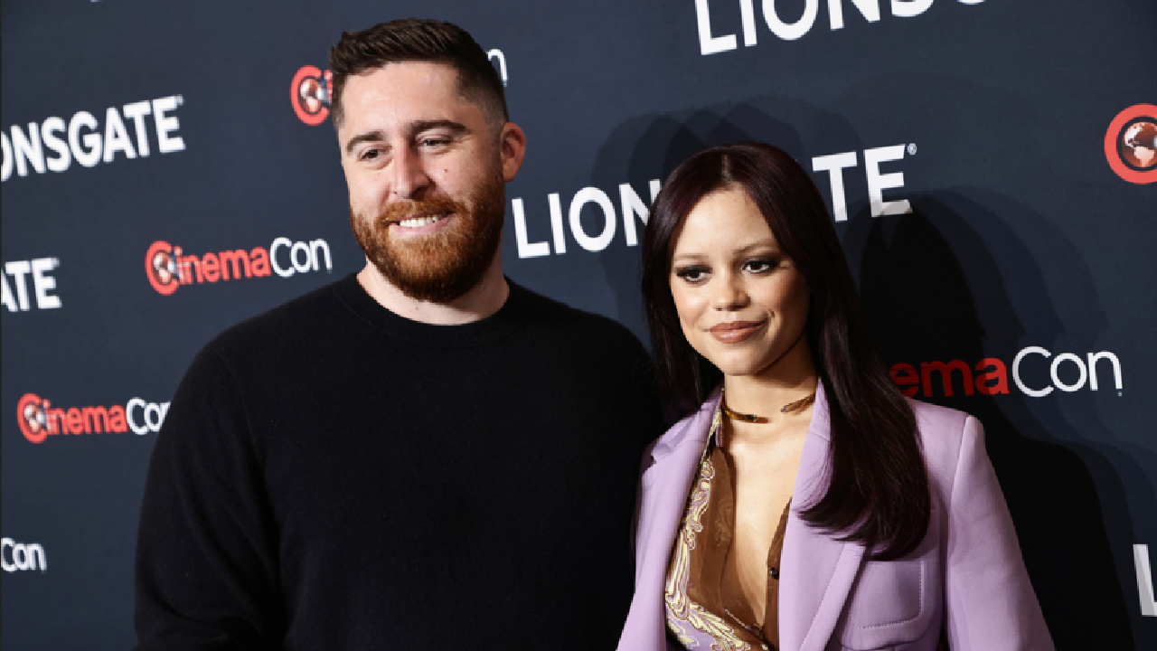 (L to R) Director Trey Edward Shults and Jenna Ortega at the Lionsgate presentation at CinemaCon 2025 in Las Vegas.Photo: Lionsgate.