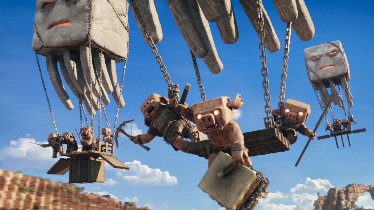 A scene from Warner Bros. Pictures’ and Legendary Pictures’ 'A Minecraft Movie,' a Warner Bros. Pictures release. Photo Credit: Courtesy Warner Bros. Pictures. Copyright: © 2025 Warner Bros. Entertainment Inc. All Rights Reserved.