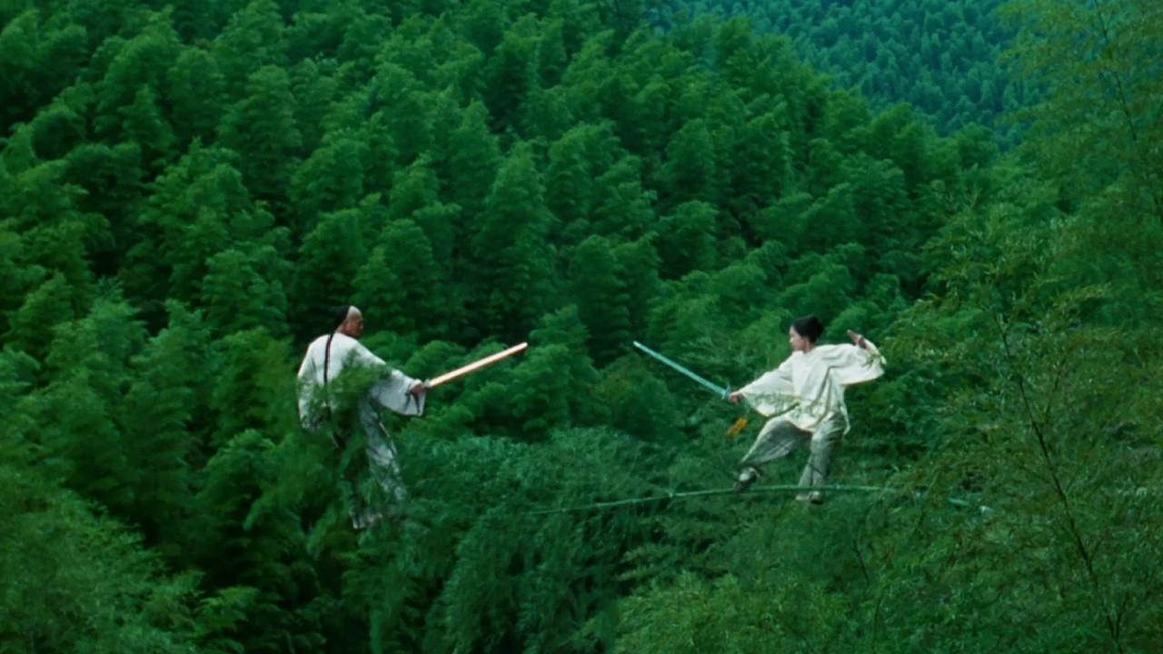 (L to R) Chow Yun-fat and Michelle Yeoh in 'Crouching Tiger, Hidden Dragon'. Photo: Sony Pictures Classics.