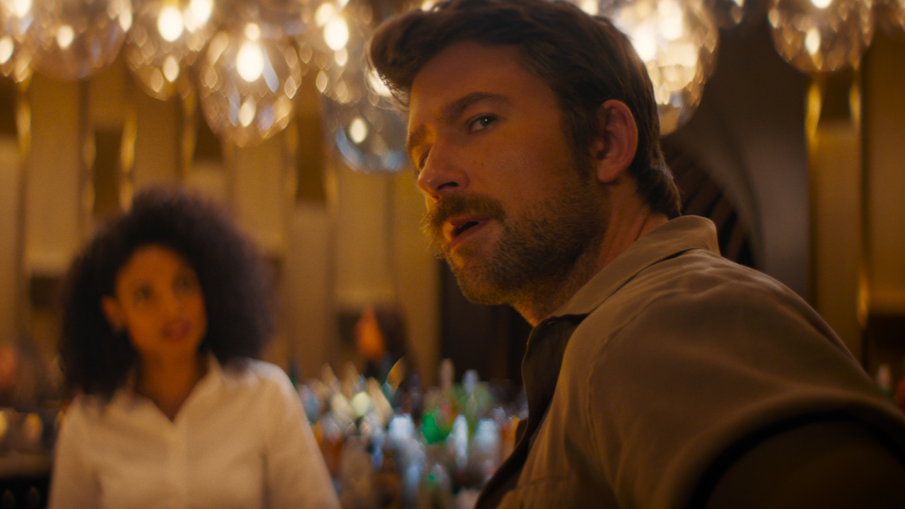 (from left) Cara (Gabrielle Ryan) and Henry (Brandon Sklenar) in 'Drop', directed by Christopher Landon. Photo: Universal Pictures.
