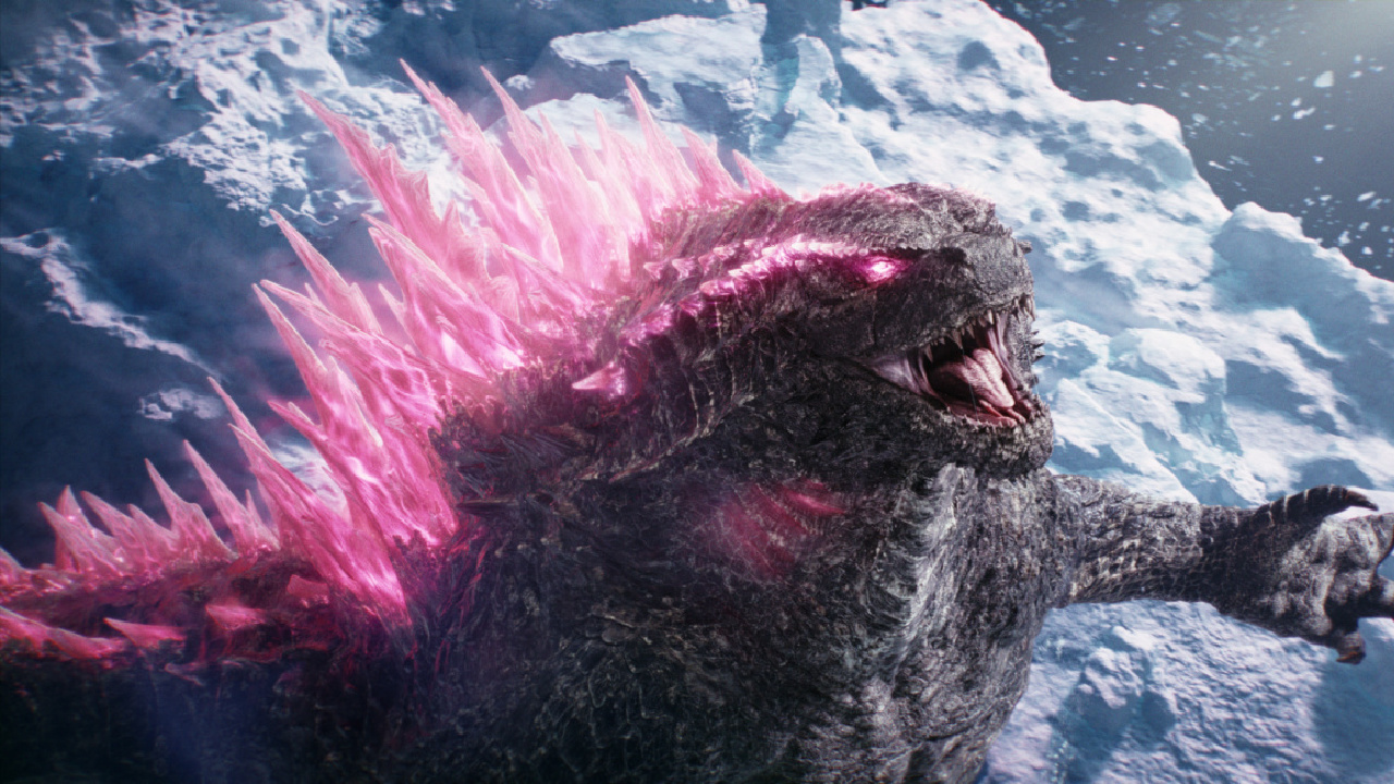 Godzilla in Warner Bros. Pictures and Legendary Pictures’ action adventure 'Godzilla x Kong: The New Empire,' a Warner Bros. Pictures release. Photo Credit: Courtesy of Warner Bros. Pictures. Copyright: © 2024 Warner Bros. Entertainment Inc. All Rights Reserved.