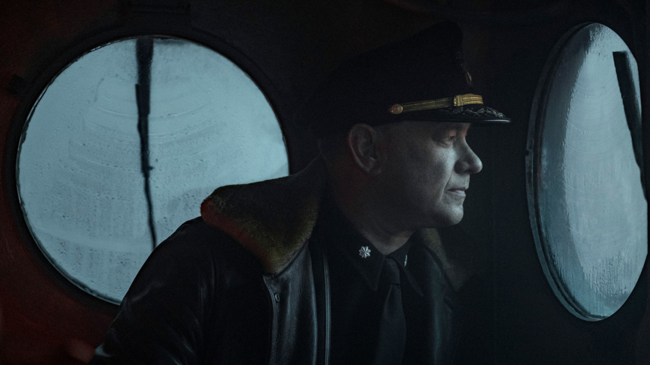 Tom Hanks in 'Greyhound,' now streaming on Apple TV+.
