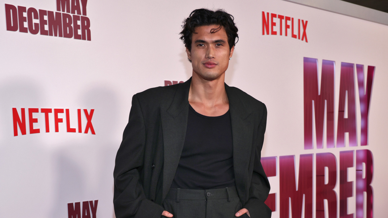 Charles Melton attends Netflix's 'May December' Los Angeles premiere at Academy Museum of Motion Pictures on November 16, 2023 in Los Angeles, California. Photo by Natasha Campos/Getty Images for Netflix.