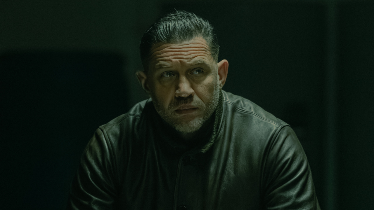 Tom Hardy as Harry Da Souza in 'MobLand'. Streaming on Paramount+ 2025. Photo: Luke Varley/Paramount+.