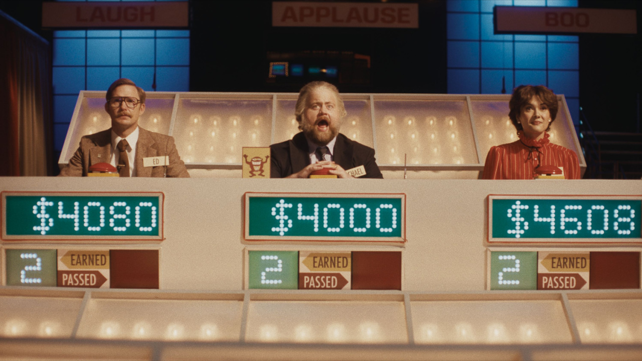 (L to R) Brian Geraghty, Paul Walter Hauser, and Patti Harrison in Samir Oliveros’ 'The Luckiest Man in America'. Photo Credit: Courtesy of IFC Films. An IFC Films Release.