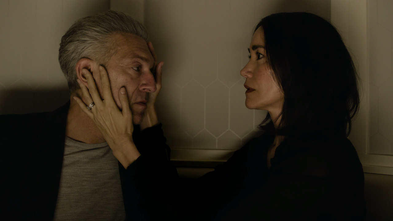 (L to R) Vincent Cassel and Sandrine Holt in 'The Shrouds'. Photo: Sideshow and Janus Films 5.