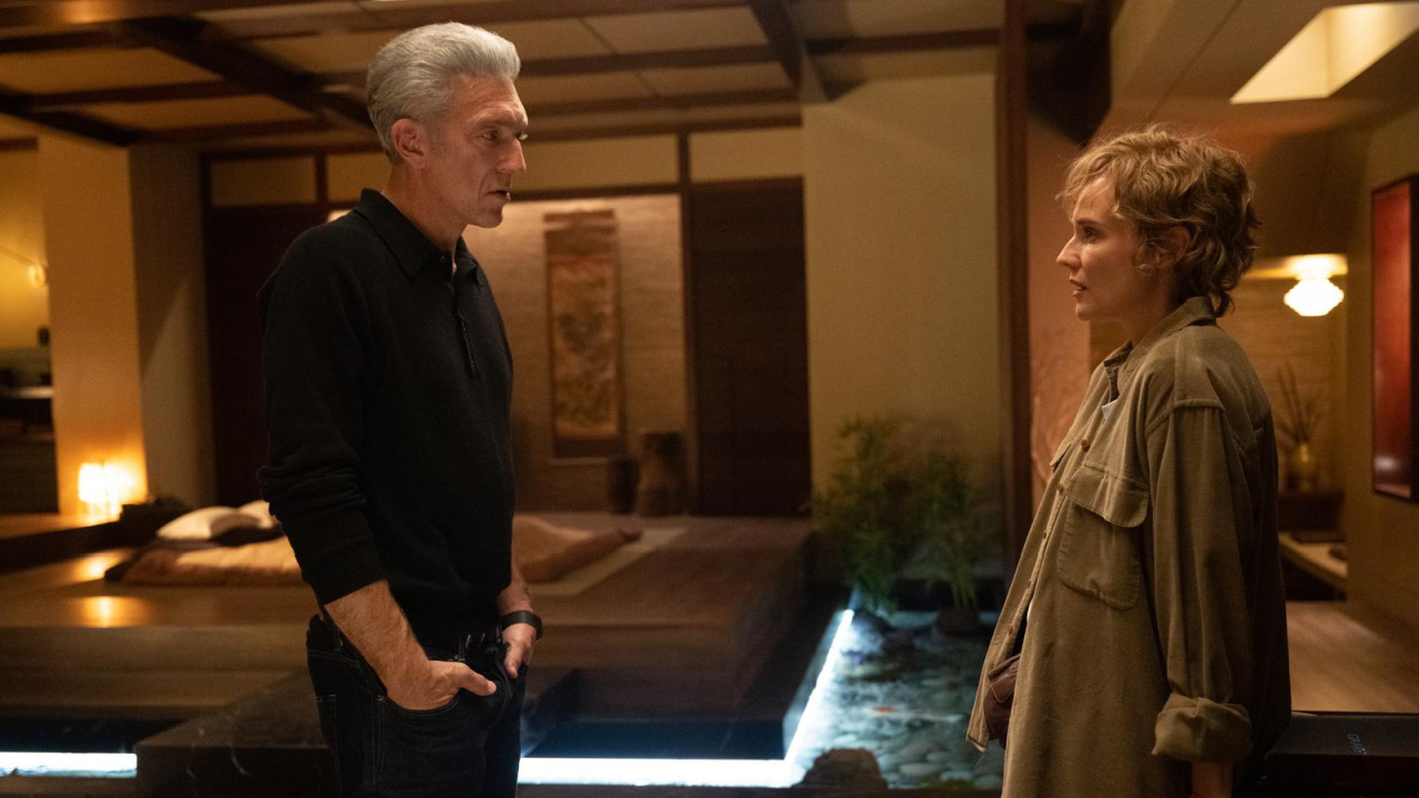 (L to R) Vincent Cassel and Diane Kruger in 'The Shrouds'. Photo: Sideshow and Janus Films 5.