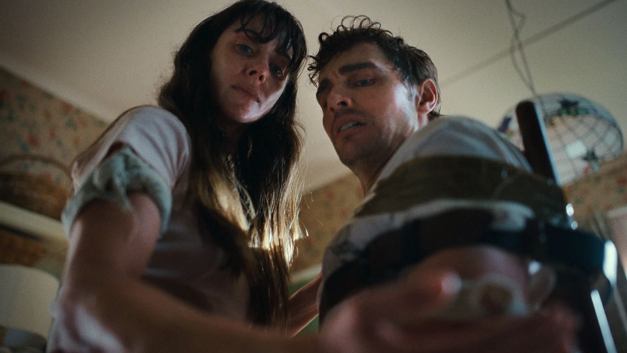 (L to R) Alison Brie and Dave Franco star in 'Togther'. Photo: Neon.