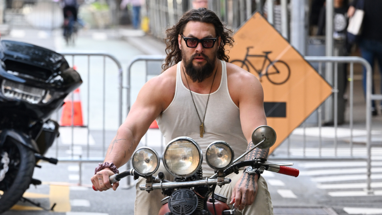 Jason Momoa arriving for the Amazon Upfront on May 13th, 2025. Photo by Slaven Vlasic/Getty Images for Amazon.