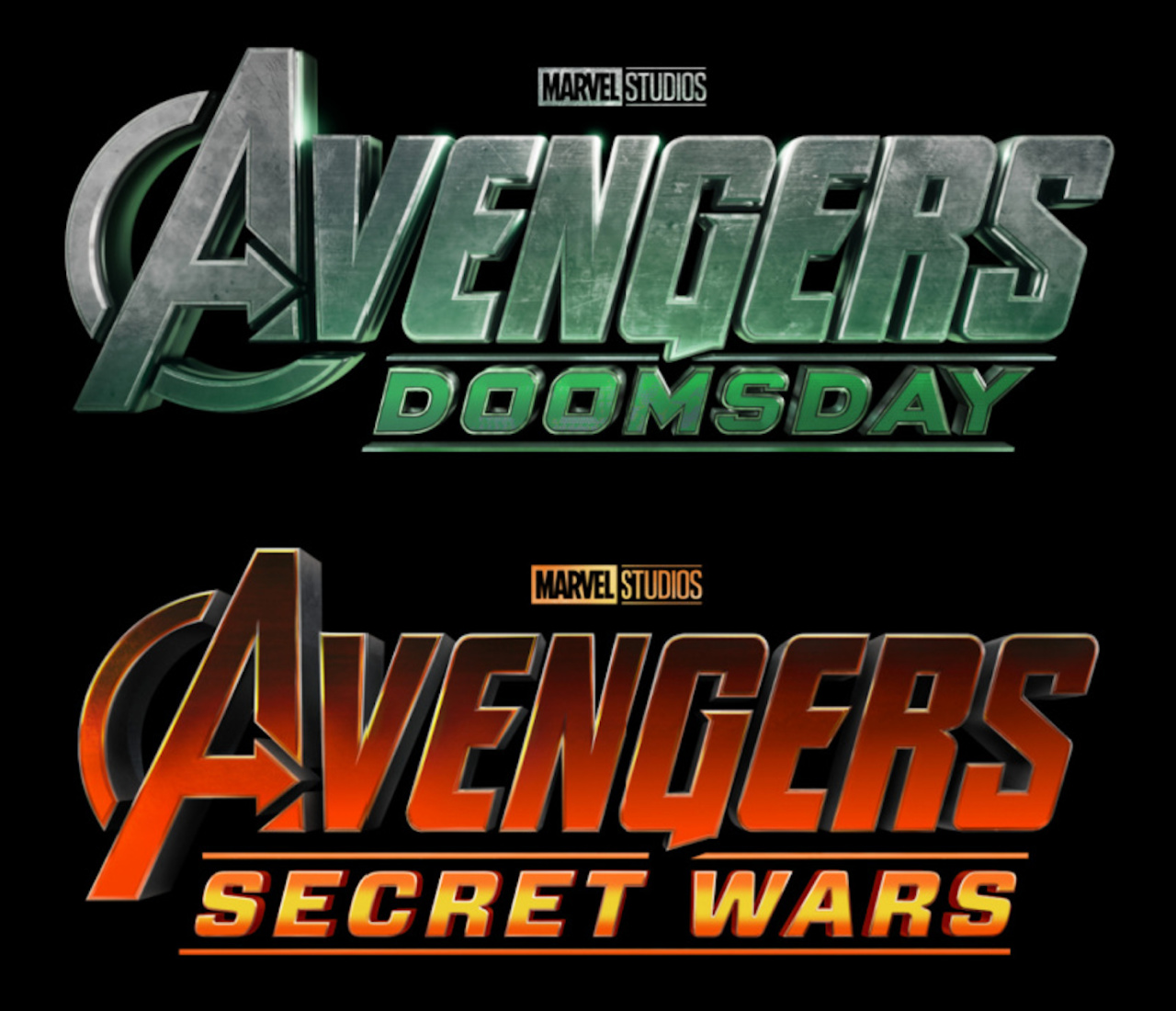(Top) 'Avengers: Doomsday'. © 2024 20th Century Studios / © and ™ 2024 MARVEL. (Bottom) 'Avengers: Secret Wars'. © 2024 20th Century Studios / © and ™ 2024 MARVEL.