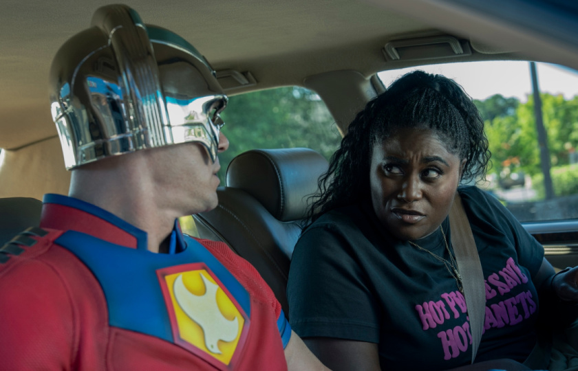 (L to R) John Cena and Danielle Brooks in 'Peacemaker' season 2. Photo: Jessica Miglio/Max.