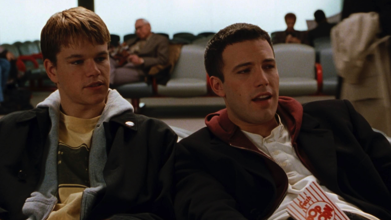 (L to R) Matt Damon and Ben Affleck in 'Dogma.' Photo: Triple Media Film.