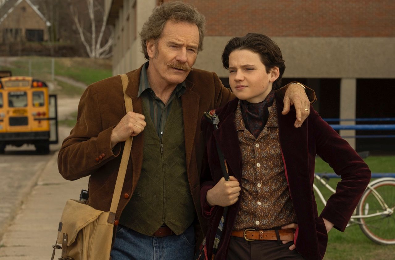 Bryan Cranston and Benjamin Evan Ainsworth in Jon. S. Baird’s 'Everything's Going to Be Great' Photo: Lionsgate.