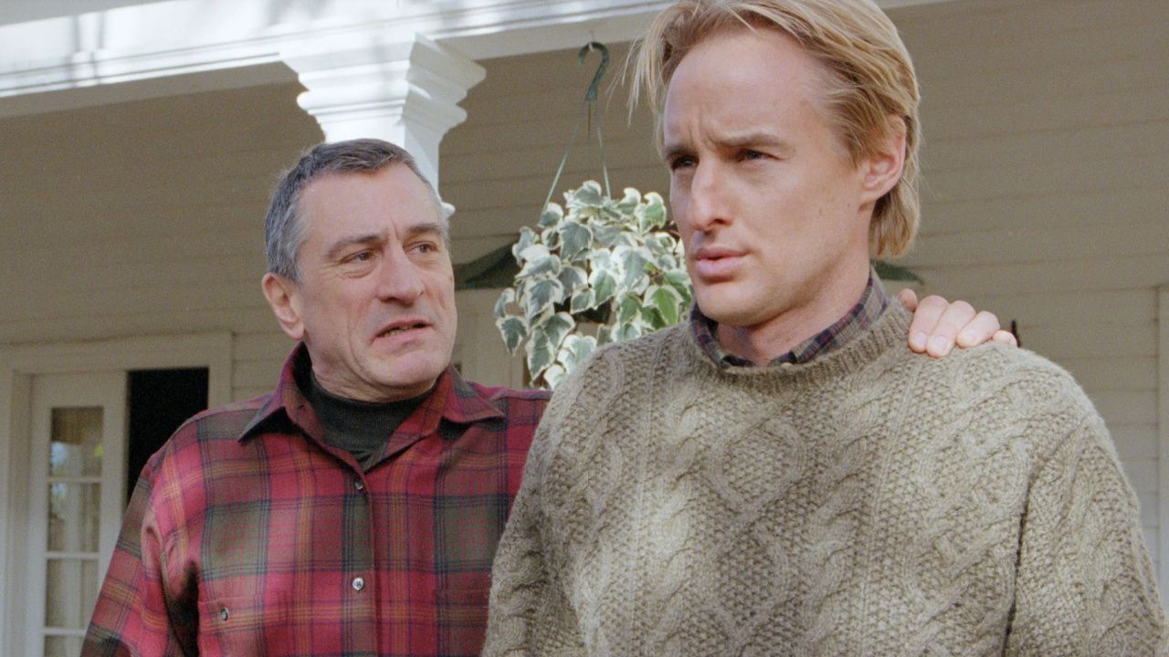 (L to R) Robert De Niro and Owen Wilson in 'Meet the Parents'. Photo: Universal Pictures.