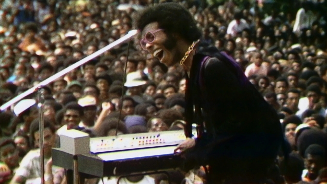 Sly Stone in 'Summer of Soul (...Or, When the Revolution Could Not Be Televised)'. Photo: Searchlight Pictures/Hulu.