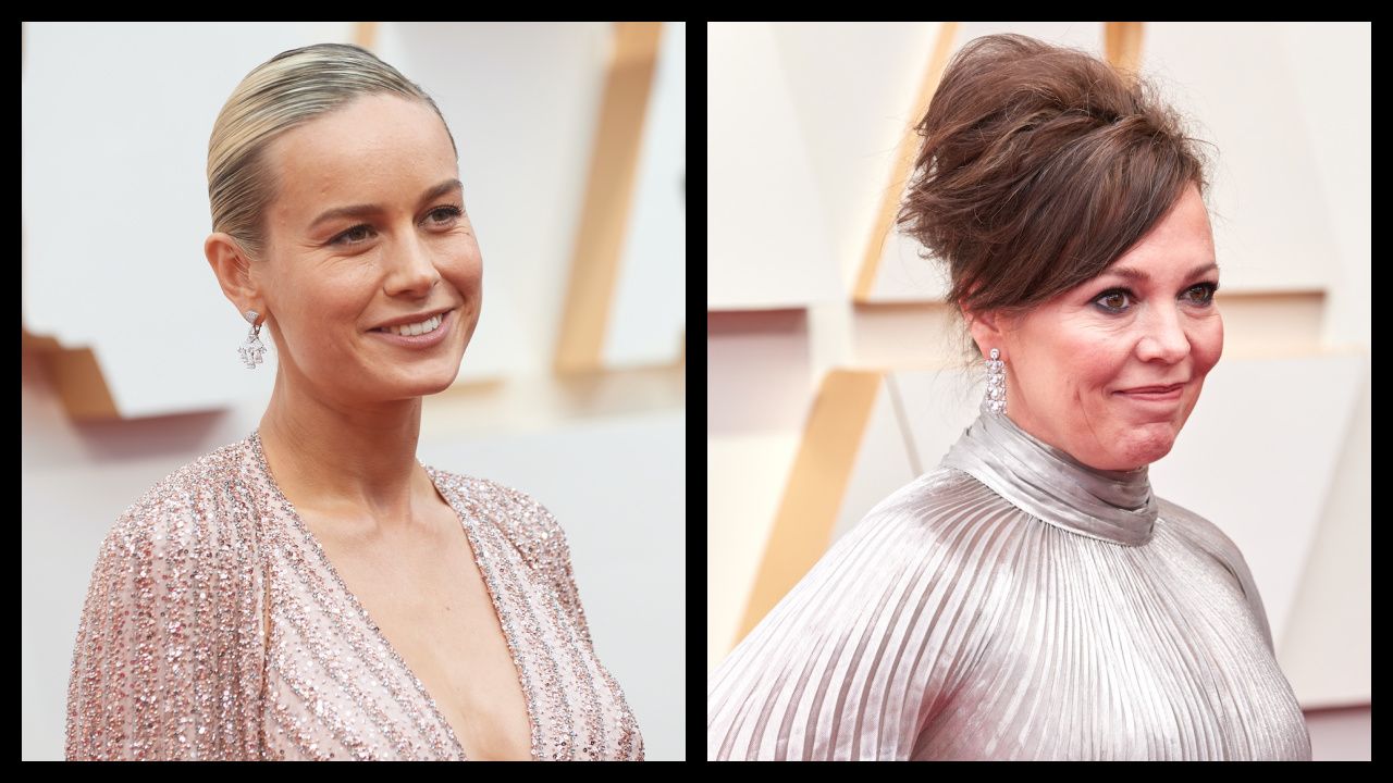 (Left) Oscar® nominee, Brad Pitt arrives on the red carpet of The 92nd Oscars® at the Dolby® Theatre in Hollywood, CA on Sunday, February 9, 2020.Brie Larson arrives on the red carpet of The 92nd Oscars® at the Dolby® Theatre in Hollywood, CA on Sunday, February 9, 2020. Credit/Provider: Nick Agro / ©A.M.P.A.S. Copyright: ©A.M.P.A.S. (Left) Oscar® nominee Olivia Colman arrives on the red carpet of the 94th Oscars® at the Dolby Theatre at Ovation Hollywood in Los Angeles, CA, on Sunday, March 27, 2022. Credit/Provider: Michael Baker / A.M.P.A.S. Copyright: ©A.M.P.A.S.
