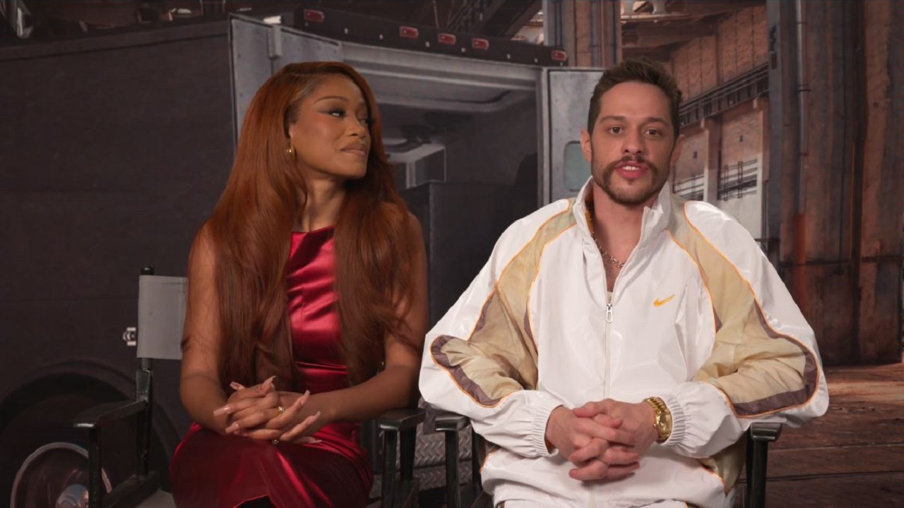 (L to R) Keke Palmer and Pete Davidson at 'The Pickup' virtual press conference.