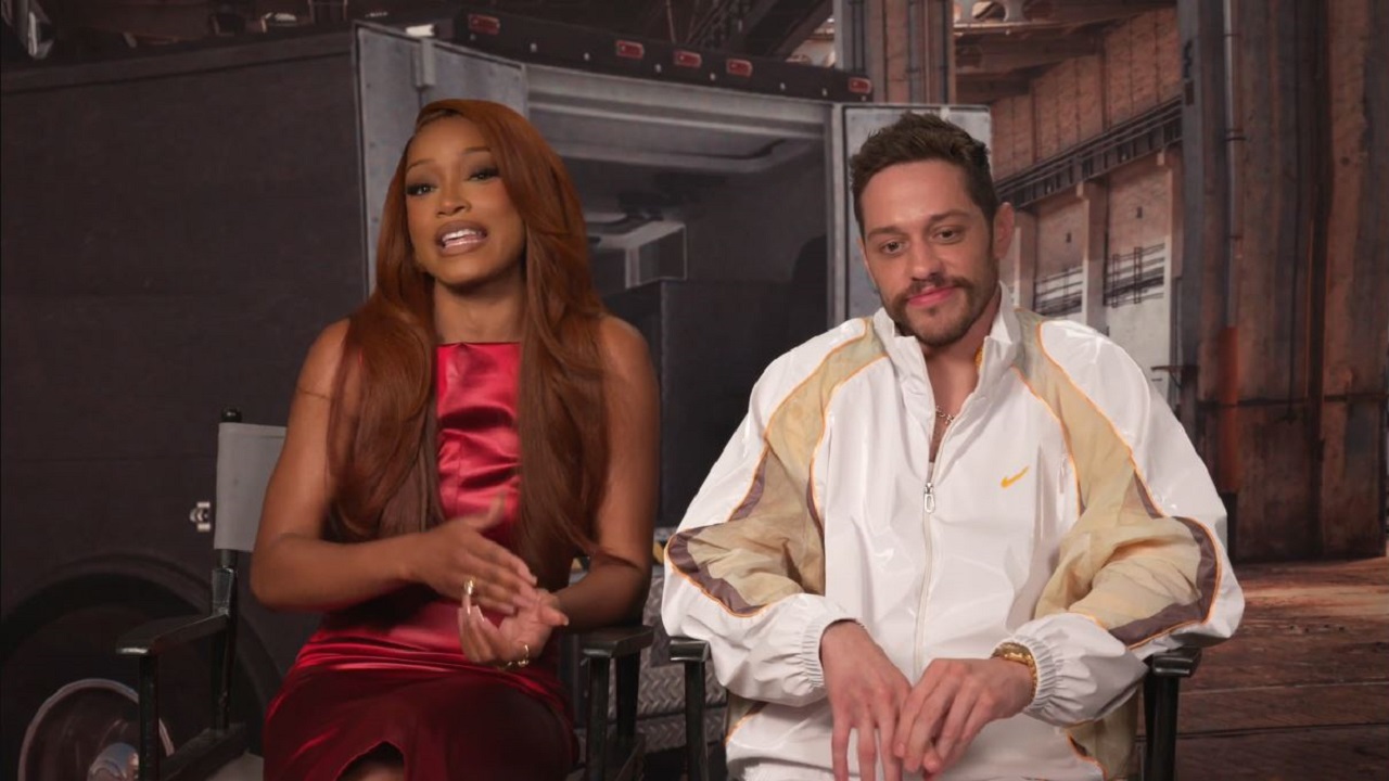 (L to R) Keke Palmer and Pete Davidson at 'The Pickup' virtual press conference.