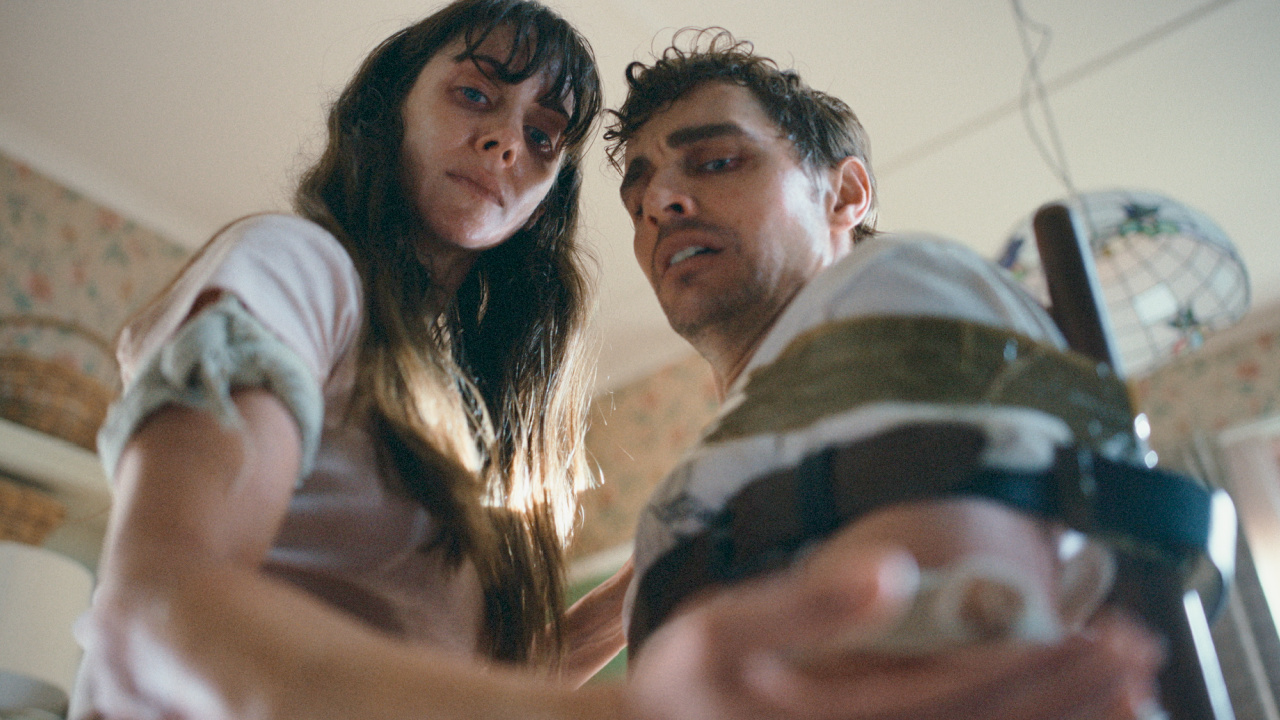 (L to R) Alison Brie and Dave Franco in 'Together'. Photo: Neon.