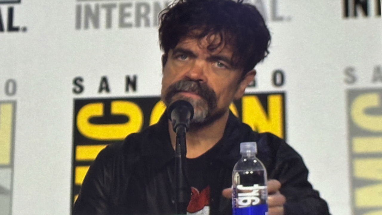 Peter Dinklage at the San Diego Comic-Con panel for 'The Toxic Avenger', in July 2025.