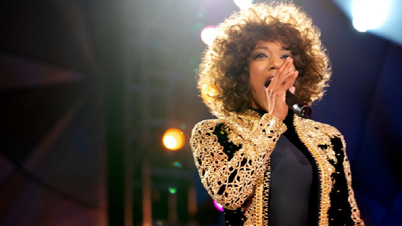 Naomi Ackie in Tristar Pictures 'Whitney Houston: I Wanna Dance With Somebody.' Photo: Tristar Pictures.