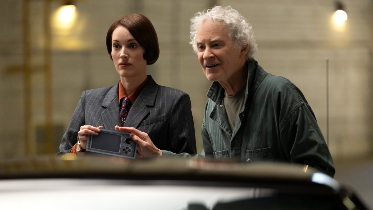 (L to R) Phoebe Waller Bridge and Kevin Kline star in 'A Big Bold Beautiful Journey'. Photo: Matt Kennedy. © 2025 CTMG, Inc. All Rights Reserved. ALL IMAGES ARE PROPERTY OF SONY PICTURES ENTERTAINMENT INC. FOR PROMOTIONAL USE ONLY. SALE, DUPLICATION OR TRANSFER OF THIS MATERIAL IS STRICTLY PROHIBITED.