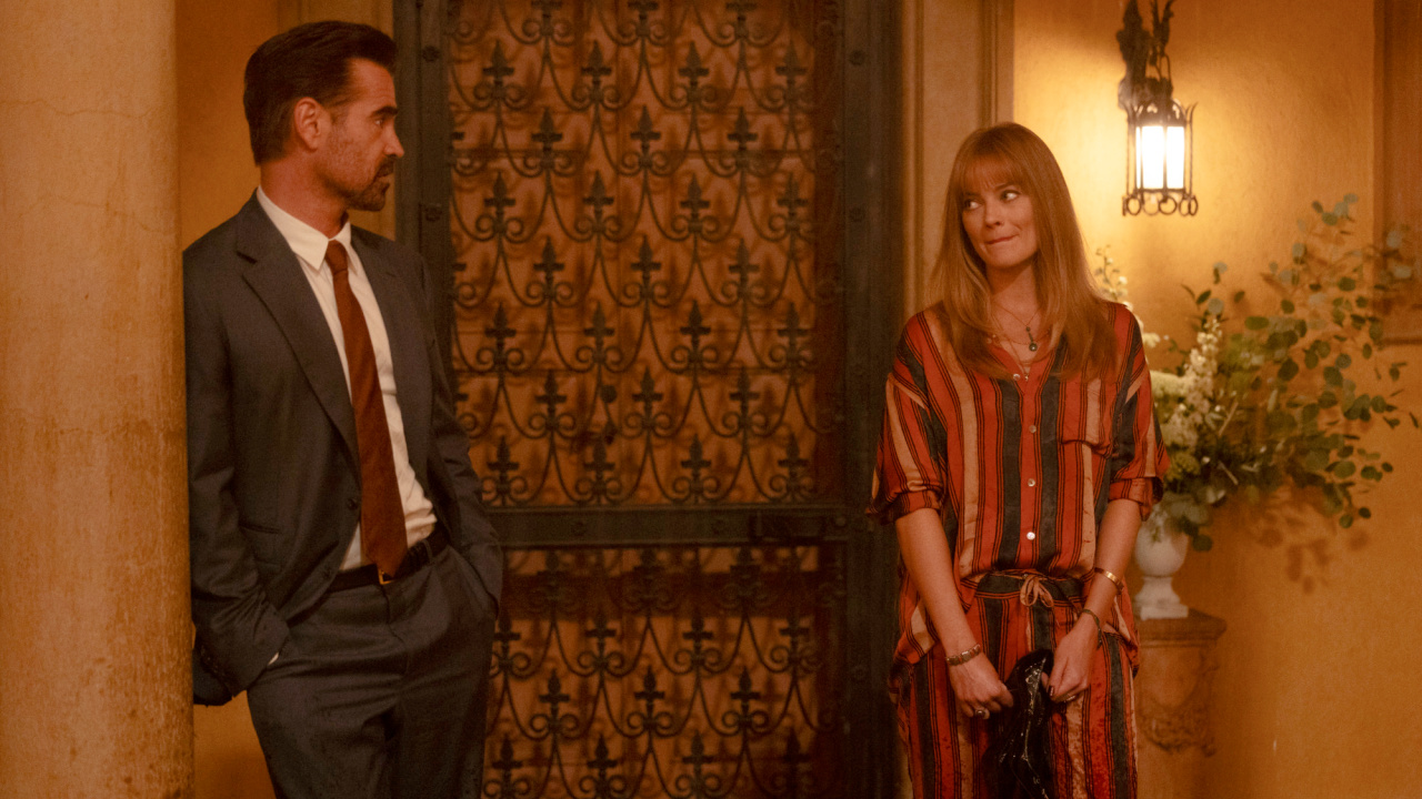 (L to R) Colin Farrell and Margot Robbie star in 'A Big Bold Beautiful Journey'. Photo: Matt Kennedy. © 2025 CTMG, Inc. All Rights Reserved. ALL IMAGES ARE PROPERTY OF SONY PICTURES ENTERTAINMENT INC. FOR PROMOTIONAL USE ONLY. SALE, DUPLICATION OR TRANSFER OF THIS MATERIAL IS STRICTLY PROHIBITED.