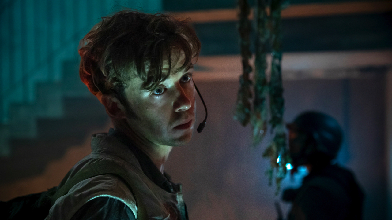 FX's ‘Alien: Earth’. Pictured: Alex Lawther as Hermit. Photo: Patrick Brown/FX.