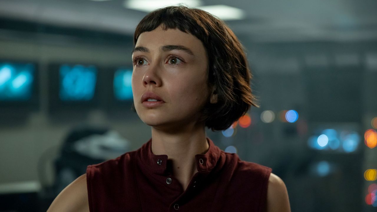 FX's ‘Alien: Earth’. Pictured: Sydney Chandler as Wendy. Photo: Patrick Brown/FX.