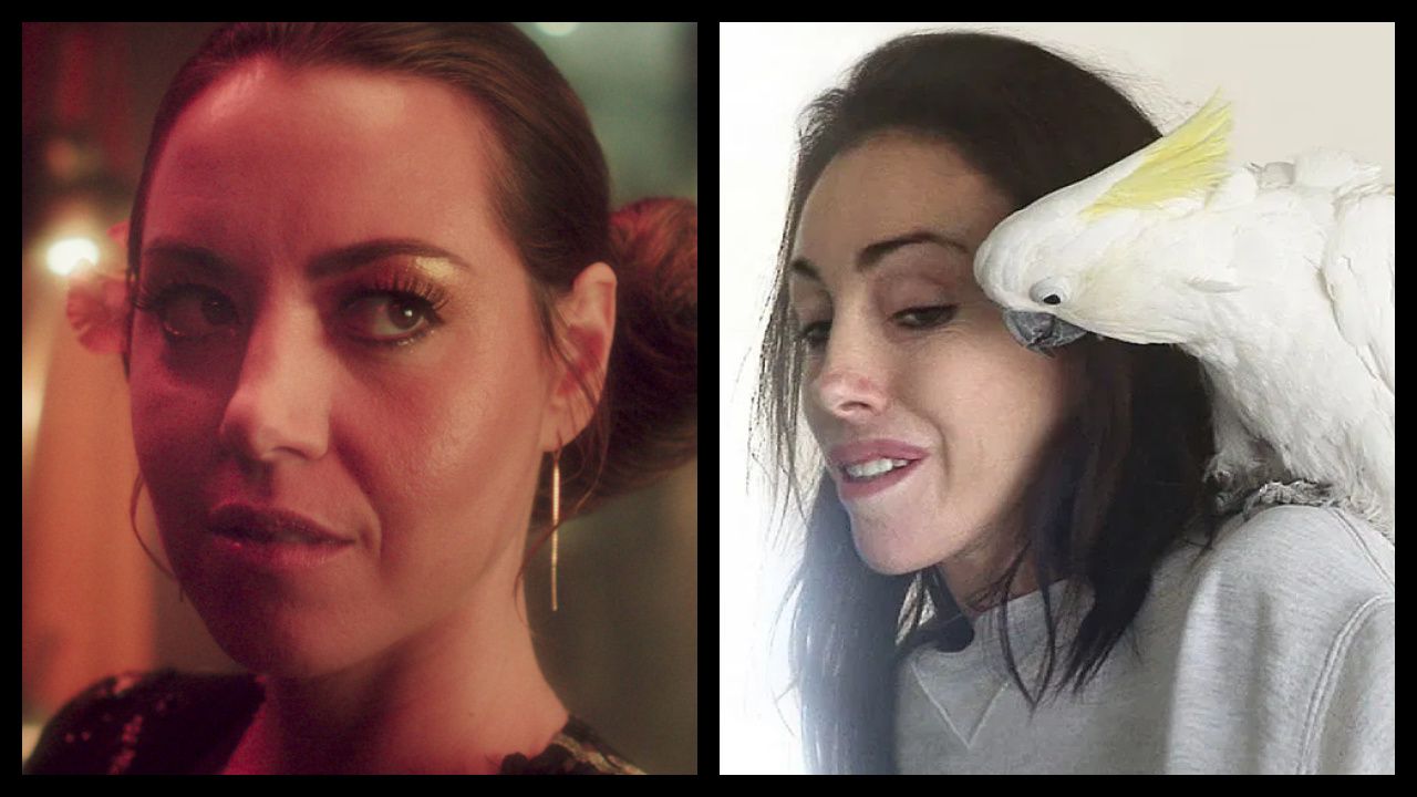 (Left) Rio Vidal (Aubrey Plaza) in Marvel Television's 'Agatha All Along', exclusively on Disney+. Photo courtesy of Marvel Television. © 2024 Marvel. (Right) Heidi Fleiss in 'Heidi Fleiss: The Would-be Madam of Crystal'. Photo HBO.