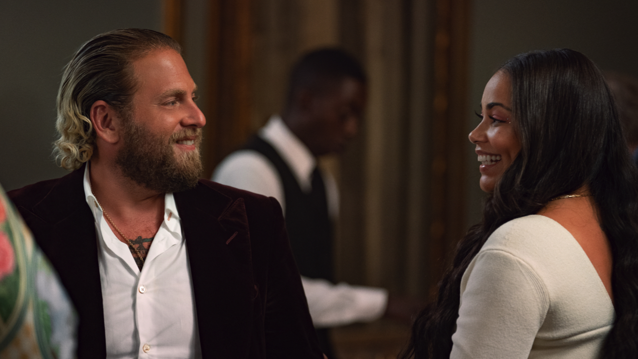 (L to R) Jonah Hill as Ezra and Lauren London as Amira in 'You People'. Photo: Tyler Adams/Netflix © 2023.