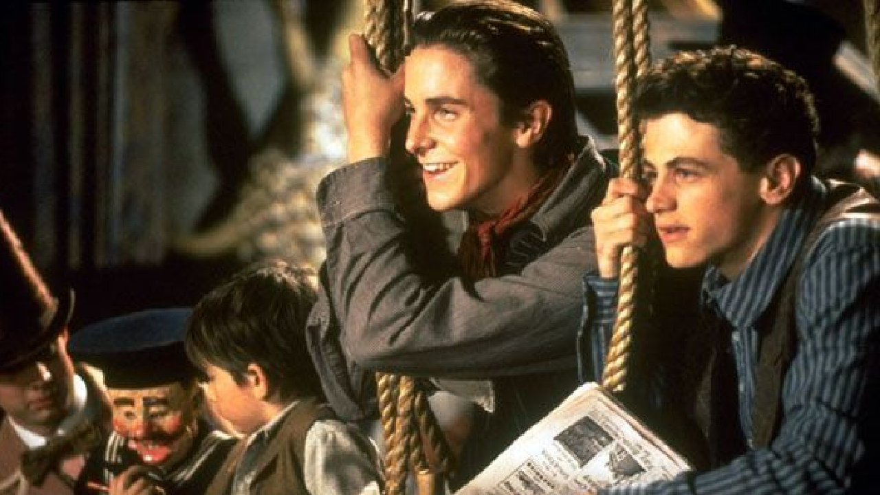 Christian Bale in 'Newsies'. Photo: Buena Vista Pictures Distribution.