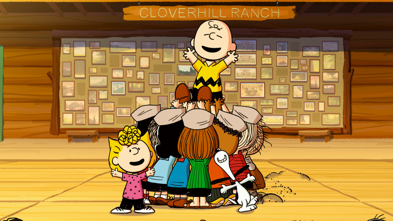 (L to R) Sally, Charlie Brown and Snoopy in 'Snoopy Presents: A Summer Musical', now streaming on Apple TV+.