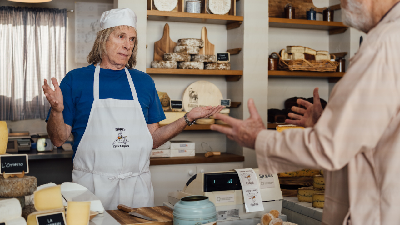 (L to R) Christopher Guest and Rob Reiner in Bleecker Street's 'Spinal Tap II: The End Continues'. Credit: Bleecker Street / Kyle Kaplan.