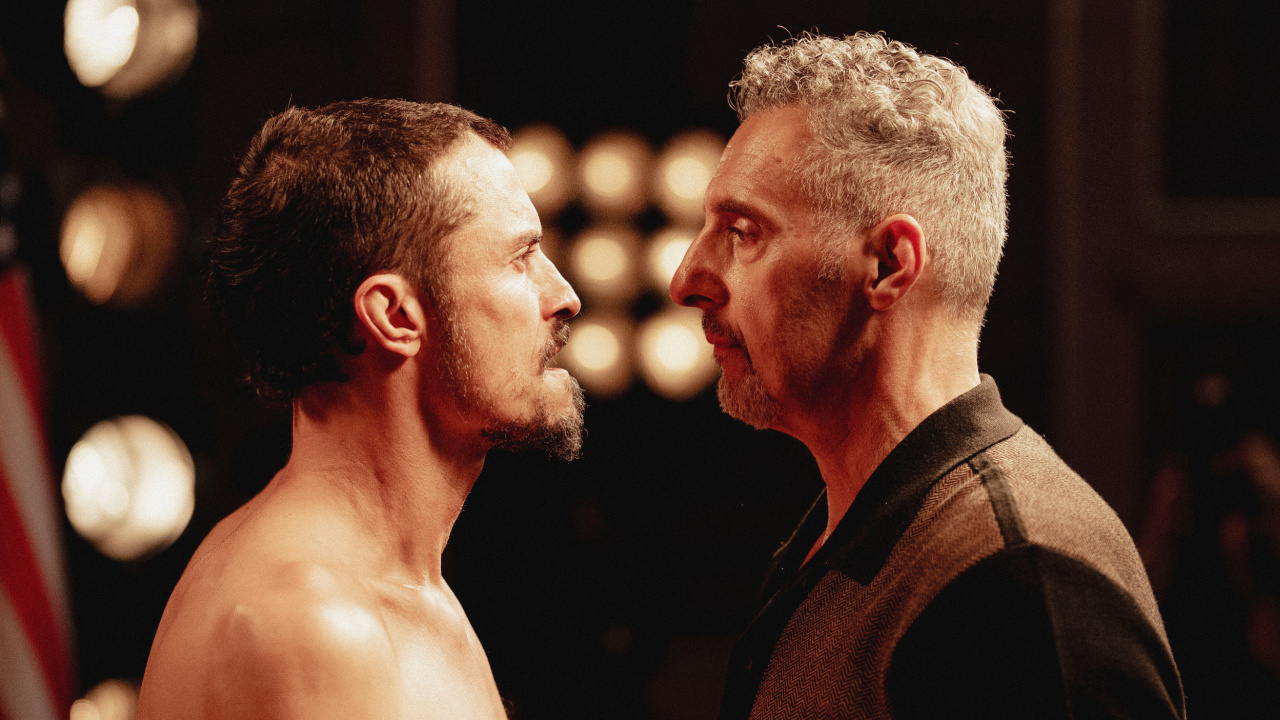 (L to R) Orlando Bloom as “Boxer” and John Turturro as “Boz” in the Psychological Thriller film, 'The Cut'. Photo courtesy of Republic Pictures (a Paramount Pictures label).
