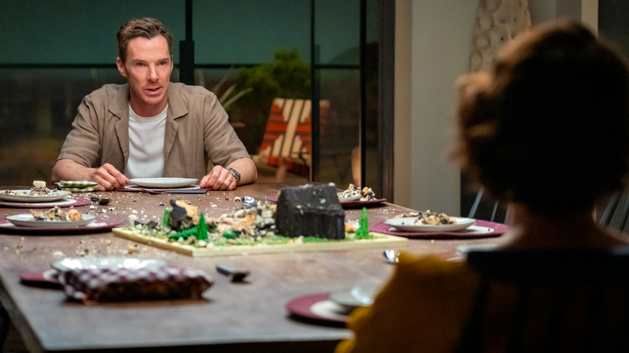Benedict Cumberbatch in 'The Roses'. Photo by Jaap Buitendijk, Courtesy of Searchlight Pictures. © 2025 Searchlight Pictures All Rights Reserved.